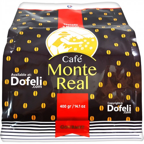 Authentic Dominican Republic Monte Real coffee, known for its deep aroma and subtle chocolate undertones.