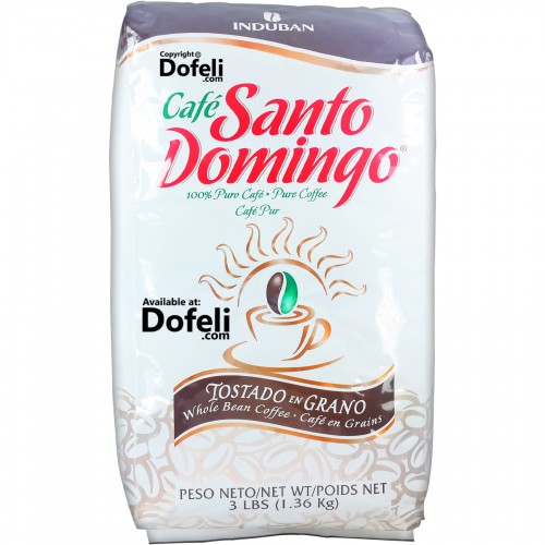 Santo Domingo whole roasted bean coffee from Dominican Republic. Bold aroma and smooth taste in every cup.