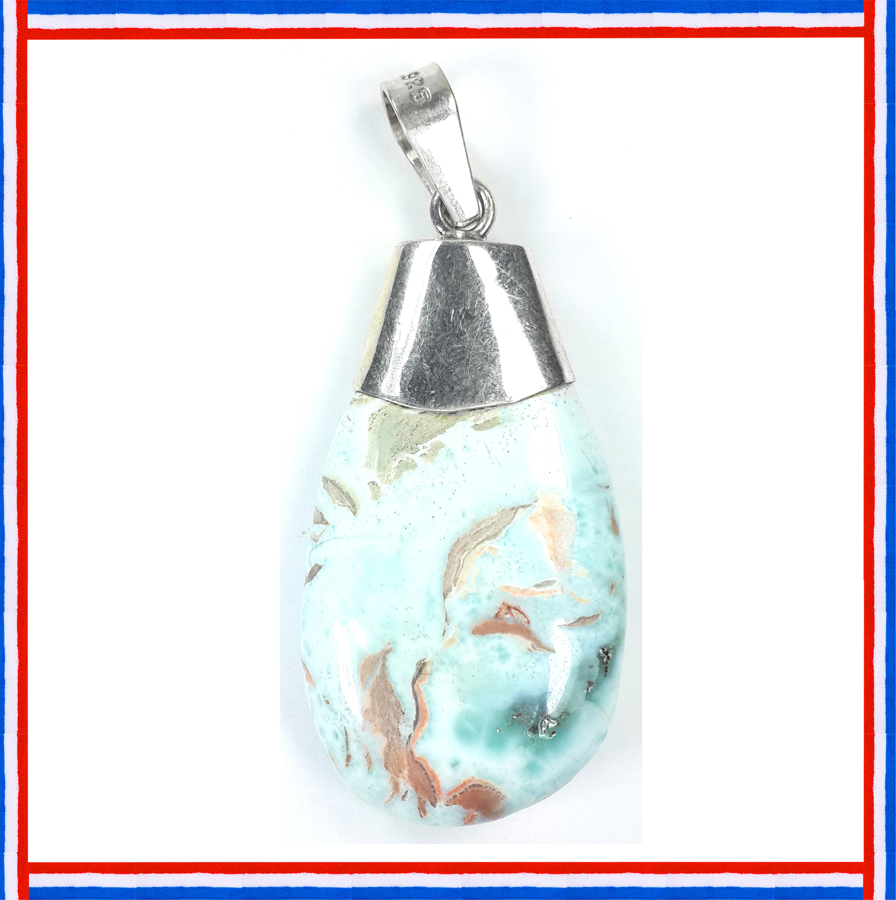 Dominicans-Larimar Pendant G-1.