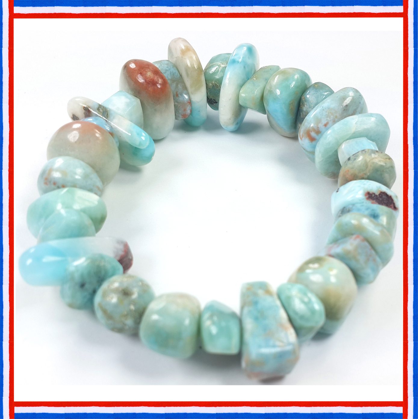 Dominicans-Larimar Bracelet KKK-1.