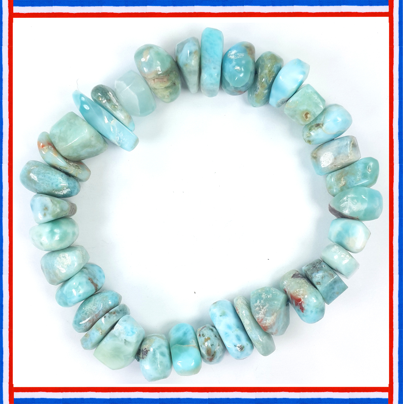 Dominicans-Larimar Bracelet L-1.