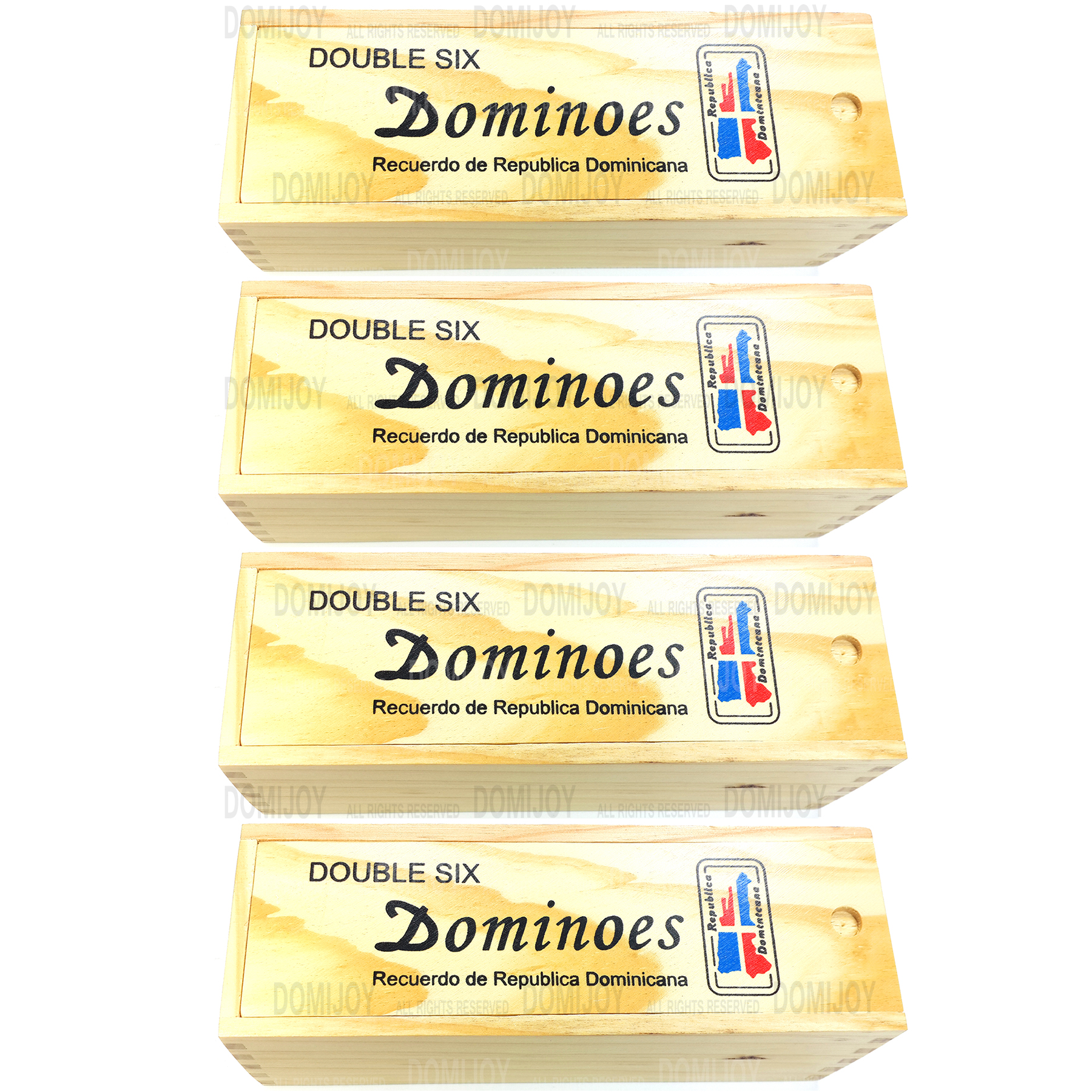 Double Six-Blue & Red Map Dominoes-4