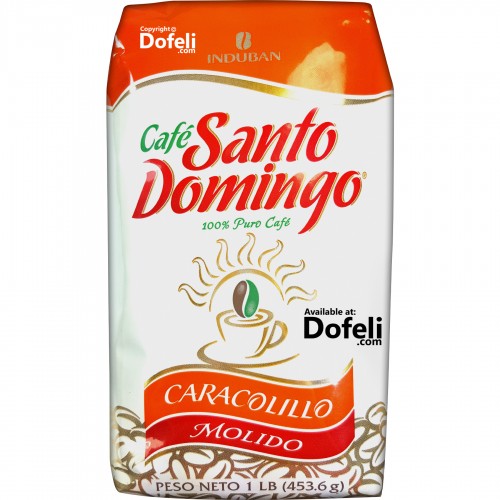 Ground peaberry Santo Domingo coffee with robust flavor and exceptional aroma from Dominican Republic.