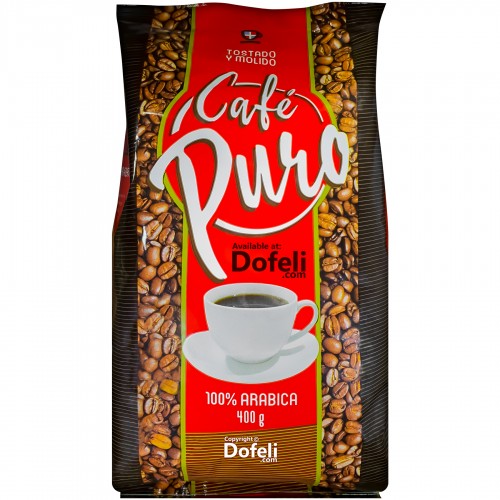 Ground Puro Dominican coffee with a rich, smooth taste and perfect for quick brewing.