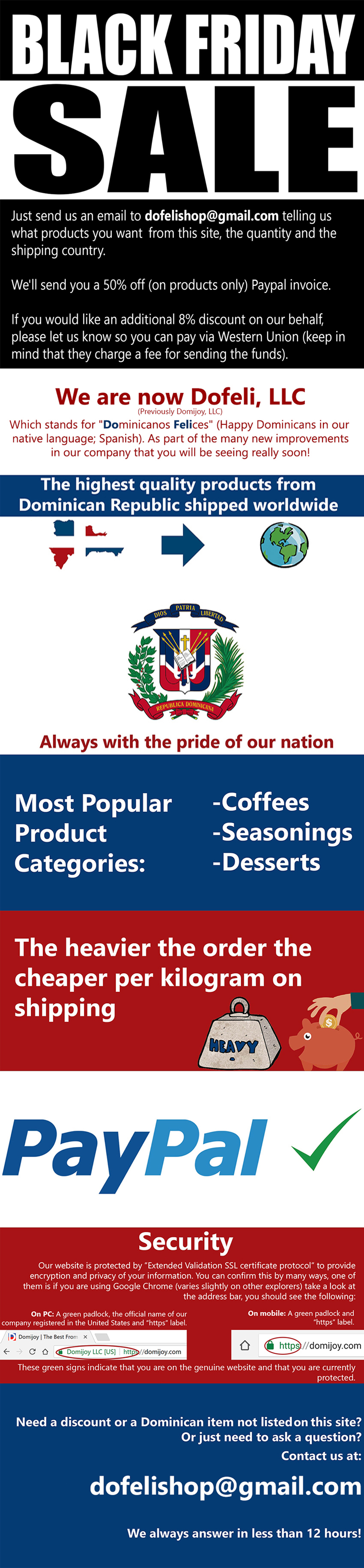 Black Friday dofeli.com