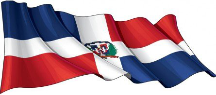 Dominican Republic Flag with its shield our pride and honor