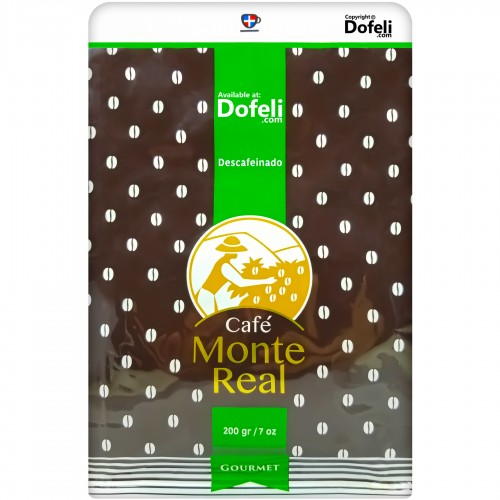 The perfect choice for decaf lovers, Monte Real Dominican coffee with a chocolate finish.