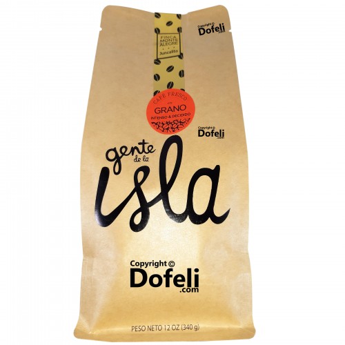 Dominican whole roasted bean coffee with an intense and premium Arabica blend.
