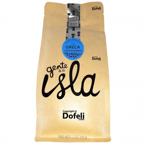 Premium USDA organic ground coffee with intense and expressive notes from Dominican Republic by Gente de la Isla.