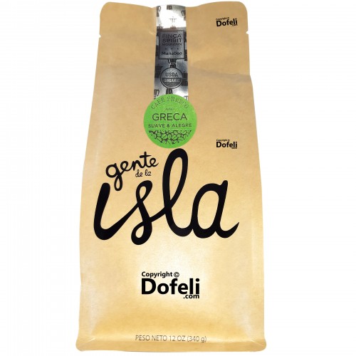 Dominican organic ground coffee with a soft and cheerful flavor profile.