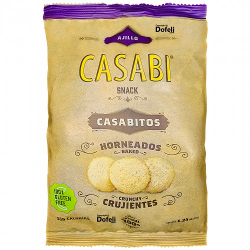 Garlic-flavored Dominican Republic cassava bread, a gluten-free and cultural snack.