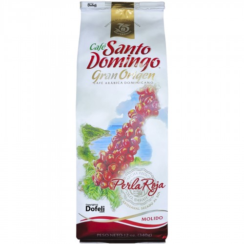 Coffee Perla Roja from Barahona, Dominican Republic, with sun-dried beans and elegant fruity taste.